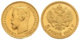 3,87 g Feingold. Zar Nikolaus II. (1894 - 1917)