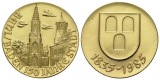 Bühl/Baden; 150 Jahre Stadt; vergoldete Silbermedaille 1985; ...