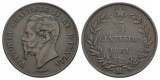 Italien; 5 Centesimi 1861