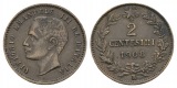Italien; 2 Centesimi 1908