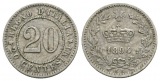 Italien; 20 Centesimi 1894