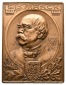 Linnartz Bismarck Bronzeplakette o.J. einseitig (v. M & W, uns...