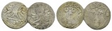 Altdeutschland, 2 Kleinmünzen 1556/1561