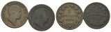 Altdeutschland, 2 Kleinmünzen 1856/1847