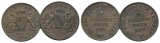 Altdeutschland, 2 Kleinmünzen 1871