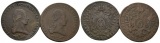 Haus Habsburg - Österreich, zwei Münzen (6 Cu Kreuzer 1800)