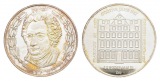 Medaille 1982, Johann Wolfgang Goethe; AG 1.000, 20,04 g, Ø 3...