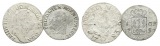 Altdeutschland, 2 Kleinmünzen 1783/1797