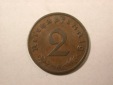 D04  3.Reich 2 Pfennig 1938 A in ss+   Orginalbilder