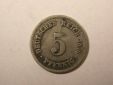 D04  KR  5 Pfennig 1876 F in f.s   Orginalbilder