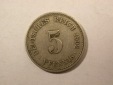 D04  KR 5 Pfennig 1902 A in ss    Orginalbilder