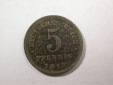 D04  KR  5 Pfennig Eisen 1919 D in ss+  Orginalbilder