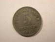 D04  KR  5 Pfennig Eisen 1922 D in ss+  Orginalbilder