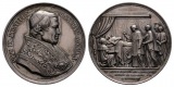 Linnartz Vatikan, Pius IX. Silbermed. 1854, von Girometti, 43 ...