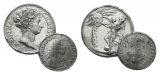 Medaillen, 2 Stück; Zink, 15,44/4,01 g, Ø 36/26 mm
