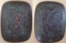 Wattenscheid, Wandplakette o.J.; Bronze, 224 g, 130x100 mm