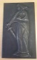 Wandplakette 1940/45, St. Barbara; Eisen, 978 g, 200x120 mm