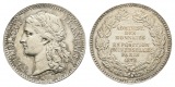 Frankreich, Silbermedaille 1878; 16,13 g, Ø 30 mm
