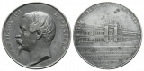 Frankreich, versilberte Medaille 1855; 47 g, Ø 50 mm