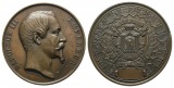 Frankreich, Bronzemedaille 1855; 117,48 g, Ø 60 mm