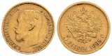 3,87 g Feingold. Zar Nikolaus II. (1894 - 1917)