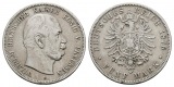 Linnartz KAISERREICH Preussen Wilhelm I. 5 Mark 1876 B ss