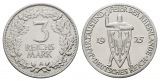Linnartz Weimarer Republik 3 Mark 1925 A Rheinlande vz-