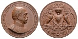 Linnartz Bismarck, Bronzemedaille 1885, Bennert 34, vz-st