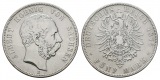 Linnartz KAISERREICH Sachsen Albert 5 Mark 1876 E ss