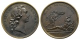 Frankreich, Lud XV Rex Christianiss, Bronzemedaille 1741; 27,8...