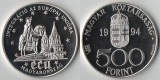 Ungarn  500 Forint  1994  St. Istvan und Halaszbastya   FM-Fra...