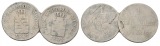 Altdeutschland, 2 Kleinmünzen 1842/1841