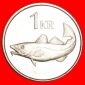 + GROSSBRITANNIEN FISCH (1989-2011): ISLAND ★ 1 KRONA 1989 V...