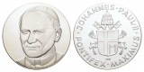 Linnartz Vatikan, Johannes Paul II., Silbermedaille o.J., 35 m...