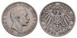 Linnartz KAISERREICH Preussen Wilhelm II. 2 Mark 1907 ss