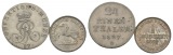 Altdeutschland, 2 Kleinmünzen 1827/1858