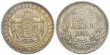 Bulgarien, 5 Leva 1885