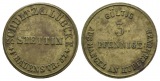 Stettin, 3 Pfennige, Marke o.J.; Ø 23 mm