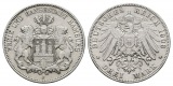 Linnartz KAISERREICH Hamburg 3 Mark 1908 J ss