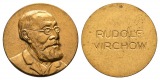 Linnartz Medicina in nummis Bronzemedaille o.J. Rudolf Virchow...