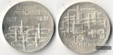 Finnland  10 Markkaa  1967  50 Jahre Unabhängigkeit Finnlands...