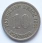 Deutsches Reich 10 Pfennig 1901 F