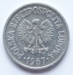 Polen 10 Groszy 1967 Alu