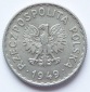 Polen 1 Zloty 1949 Alu