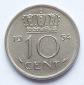 Niederlande 10 Cent 1954