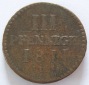 Sachsen 3 Pfennig 1811 H