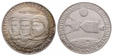 Linnartz Raumfahrt Feinsilbermedaille 1969 Apollo 11 a.d. 1. M...