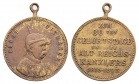Linnartz Bismarck, Tragbare Bronzemedaille 1895, Bennert 158, ...
