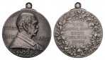 Linnartz Bismarck Tragbare Silbermedaille 1898 a.s.Tod Bennert...
