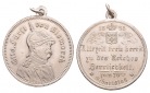 Linnartz Bismarck Tragbare Zinnmedaille 1885, Zum 70.Geburtsta...